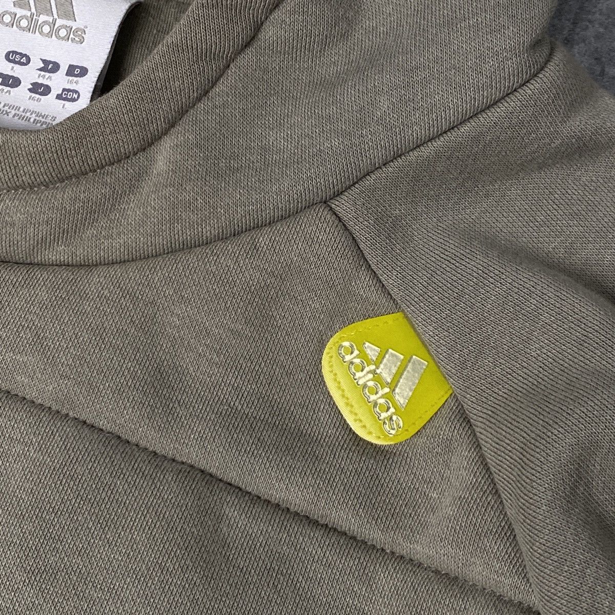 Adidas × Vintage Adidas khaki hoodie - L Size US L / EU 52-54 / 3 - 3 Thumbnail