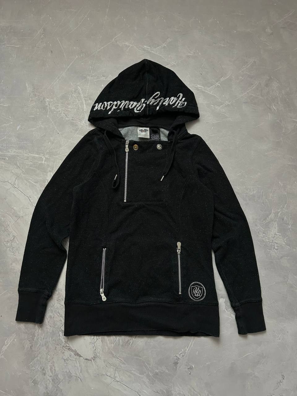 Harley Davidson Harley-Davidson 1/4 zip Hoodie Size S / US 4 / IT 40 - 1 Thumbnail