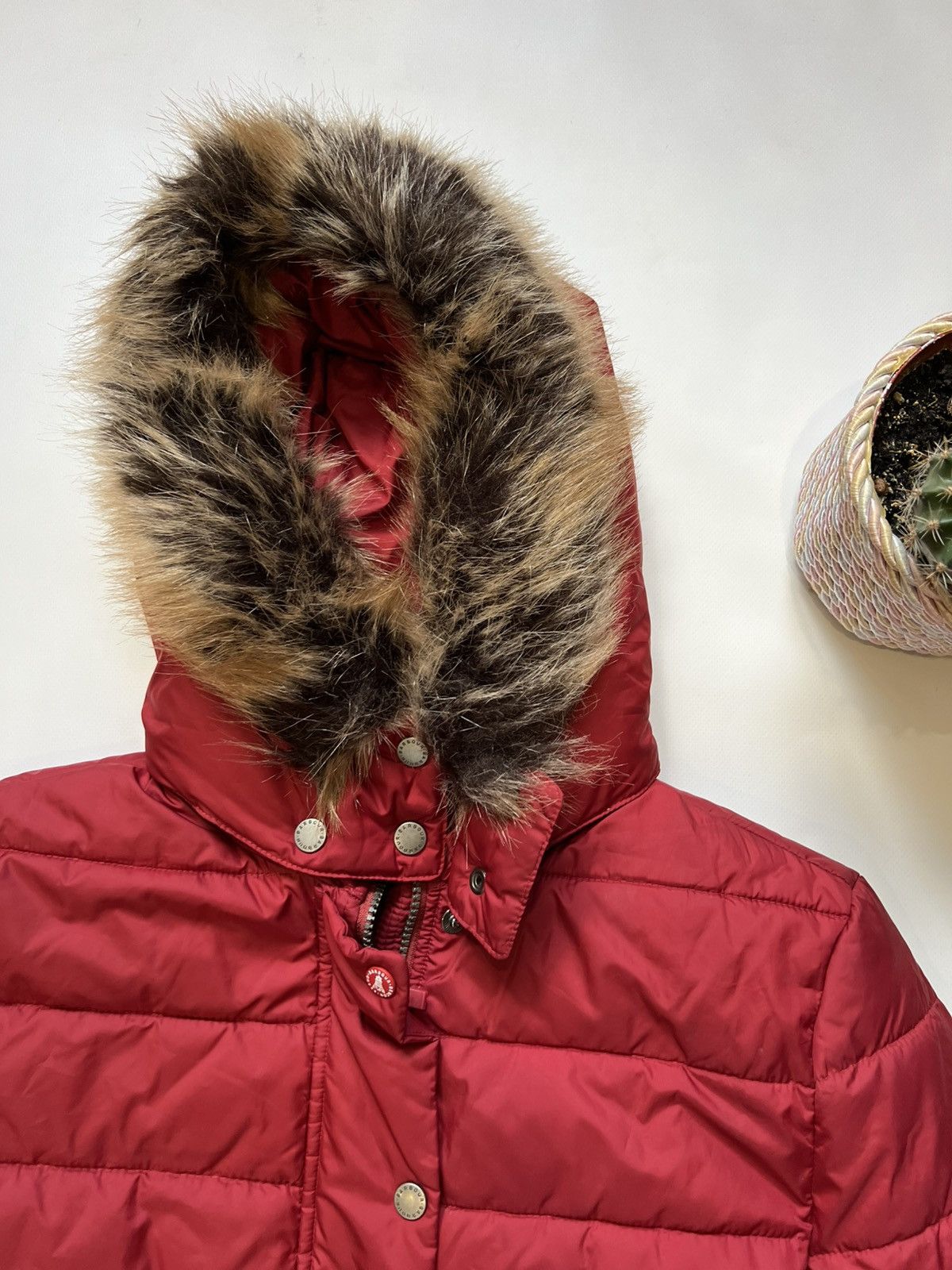 Barbour Barbour Red Down Jacket Womens Puffer Winter Size M / US 6-8 / IT 42-44 - 4 Thumbnail