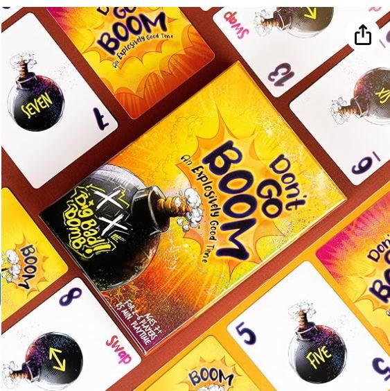 NBDN Nobrandedon Don’t Go Boom Card Game(2 - 6 Players) great for math skills Size ONE SIZE - 1 Thumbnail