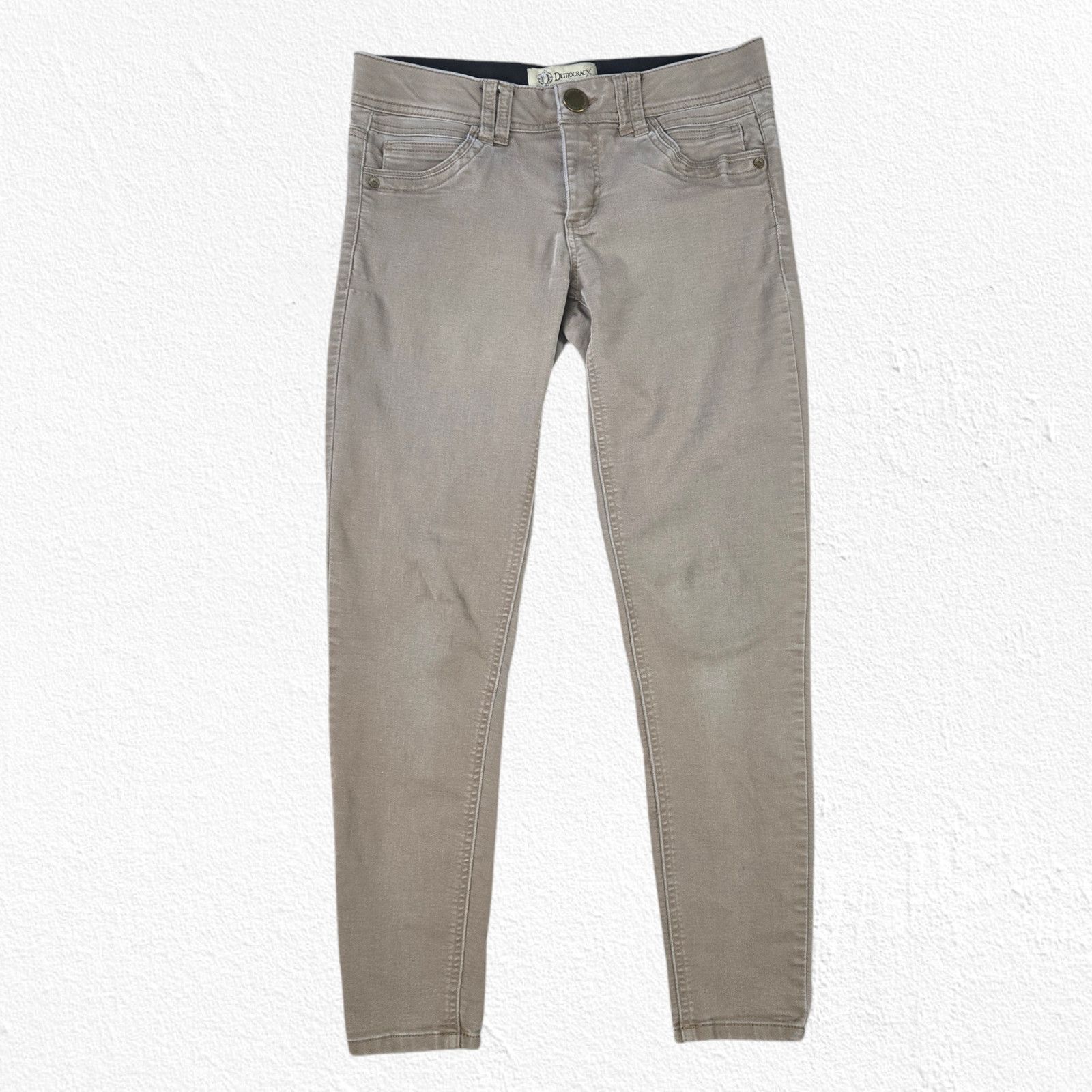 Other Democracy Tan "Ab"Solution Low Rise Skinny Leg Jeans Size 2 Size 26" / US 2 / IT 38 - 3 Thumbnail