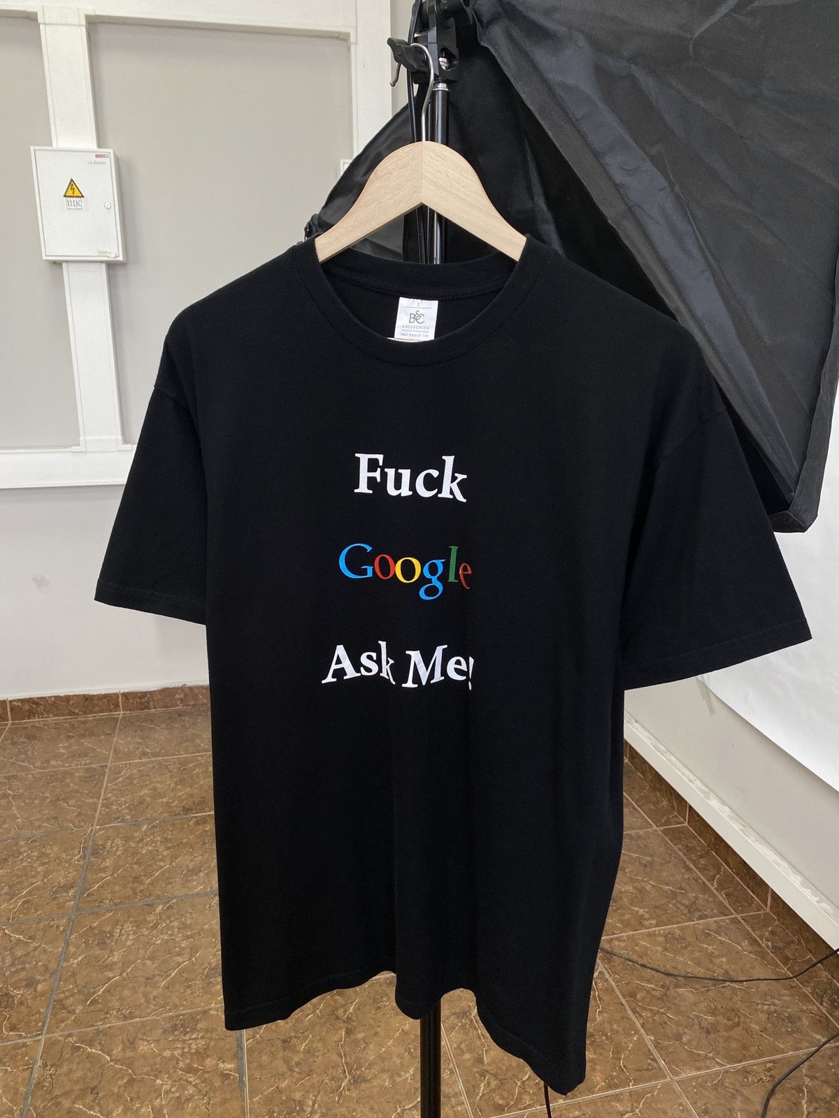 4GSELLER 🇺🇸 Vintage 90s Fuck Google ask me t-shirt rare retro Y2K hype Size US L / EU 52-54 / 3 - 1 Thumbnail