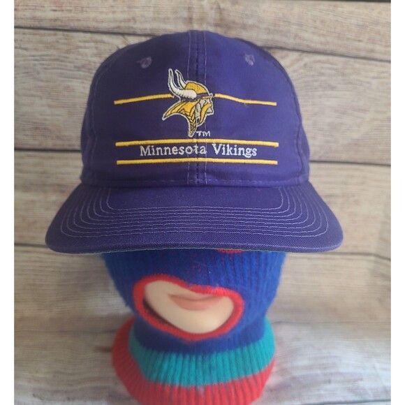 American Needle Vtg Minnesota Vikings Ann co snapback hat Split bar Size ONE SIZE - 2 Thumbnail