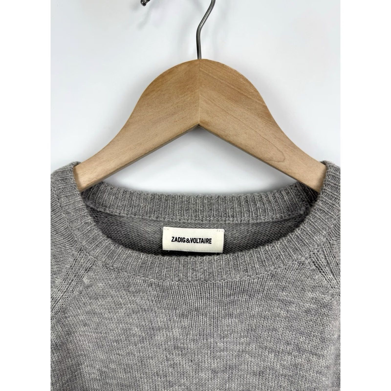 Zadig & Voltaire VINTAGE Zadig & Voltaire Wool Cashmere Sweater Butterfly Skull Size S Gray Womens Pullover Mask Embroidery US/Italy Y2K Size S / US 4 / IT 40 - 5 Thumbnail