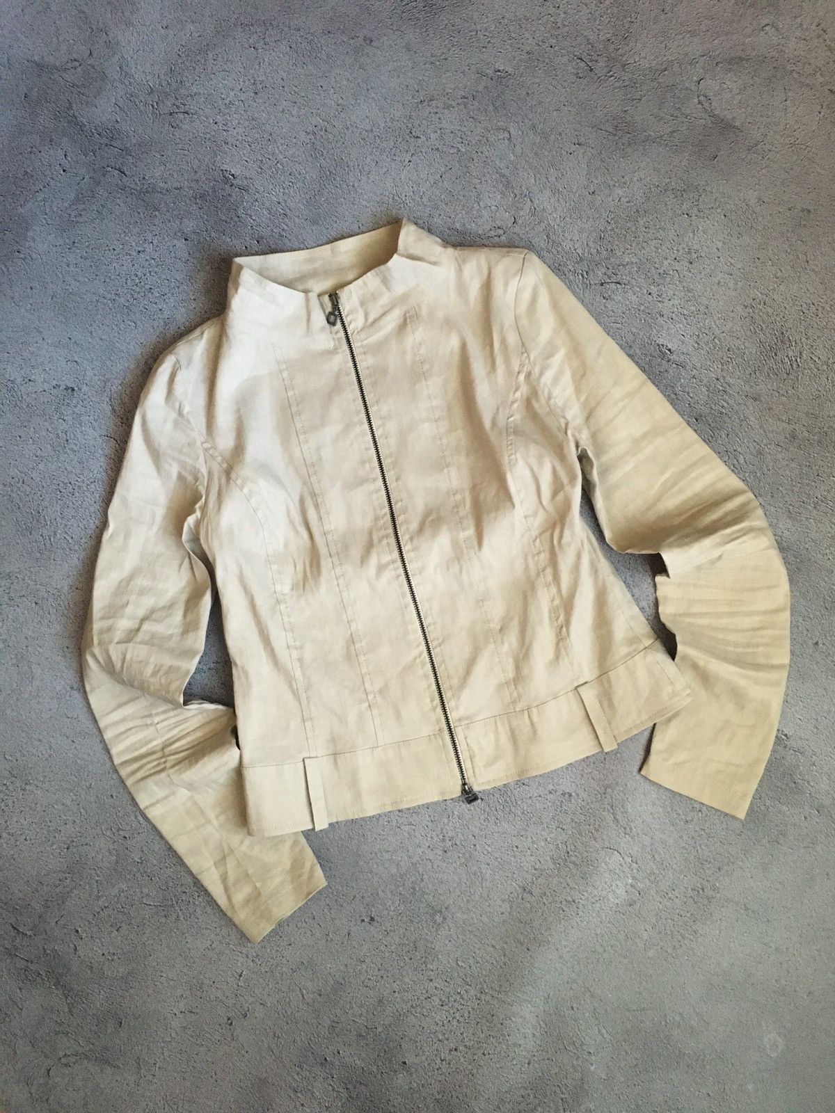 Sarah Pacini 🐇Sarah Pacini Full Zip linen Baby Jacket Y2K Size S / US 4 / IT 40 - 1 Thumbnail