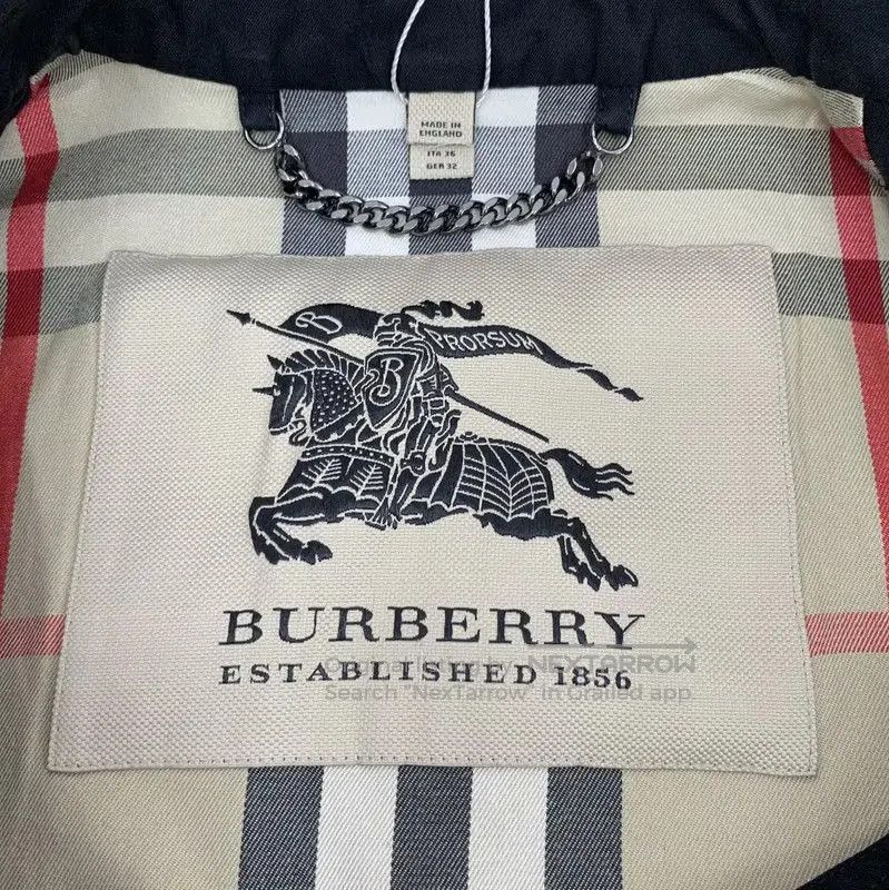 Burberry Burberry Women's Black Cotton Trench Coat. Size XS / US 0-2 / IT 36-38 - 5 Thumbnail