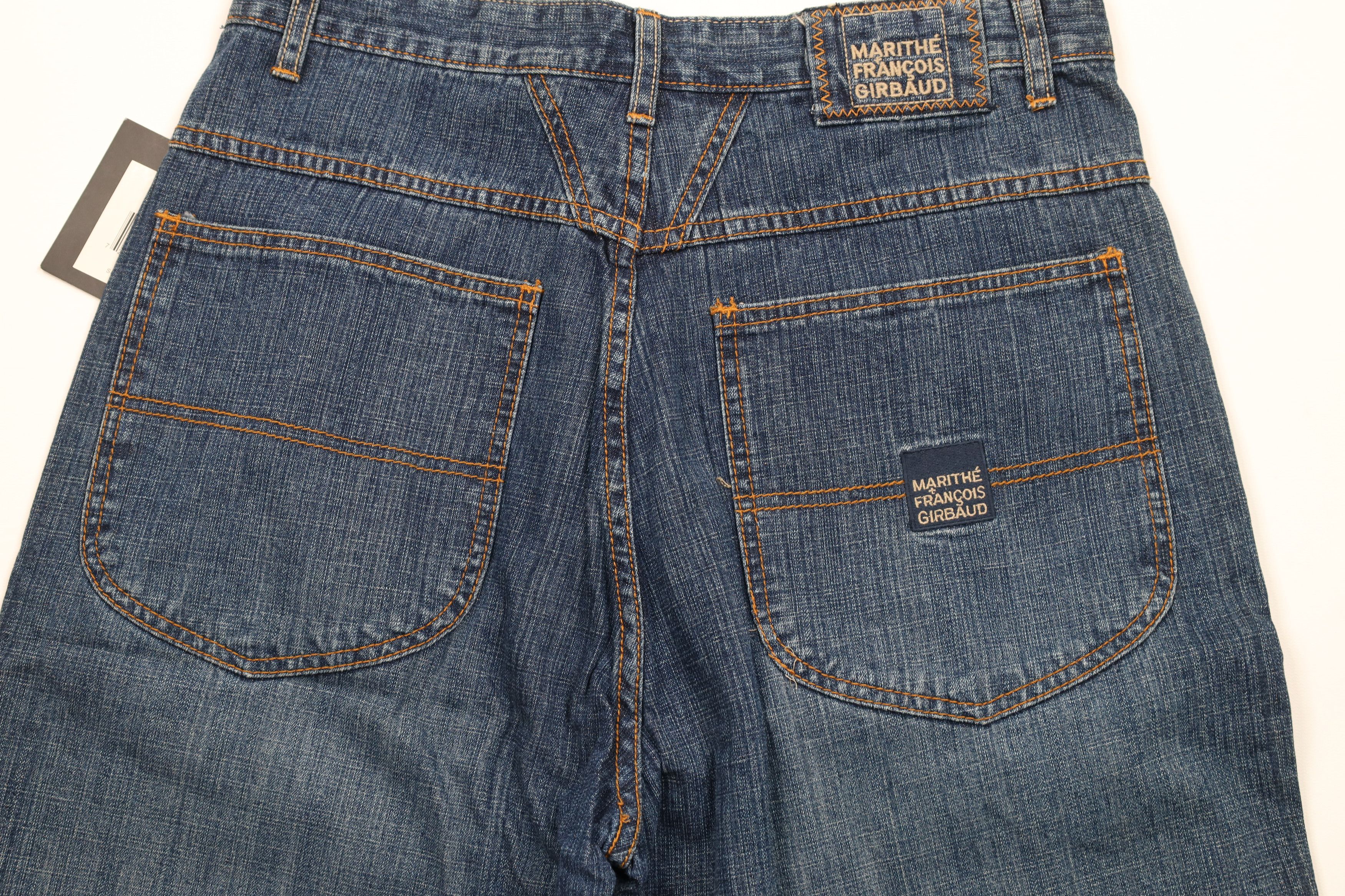 Marithe + Francois Girbaud × Vintage NOS Vintage 90s Marithe Francois Girbaud Denim Jean Shorts Size US 32 / EU 48 - 9 Thumbnail