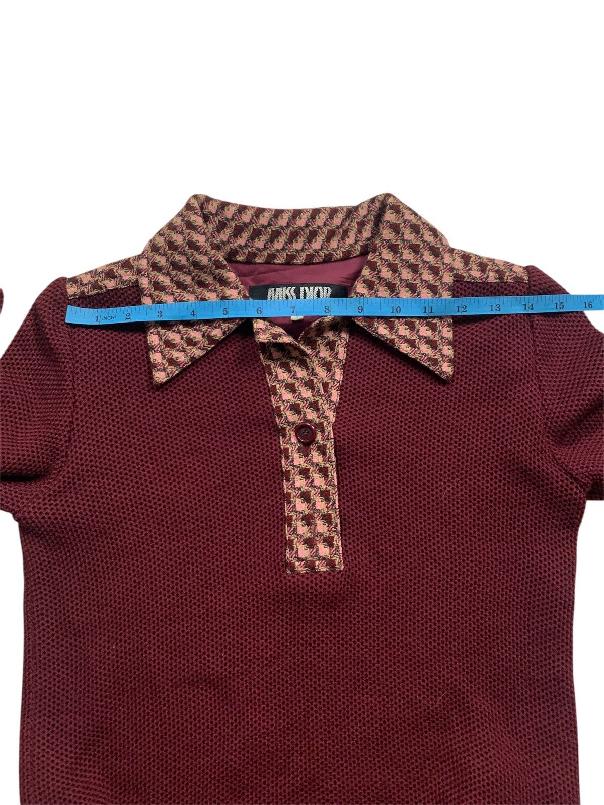 Dior MISS DIOR VINTAGE LONG SLEEVE POLO SWEATER Size S / US 4 / IT 40 - 6 Thumbnail