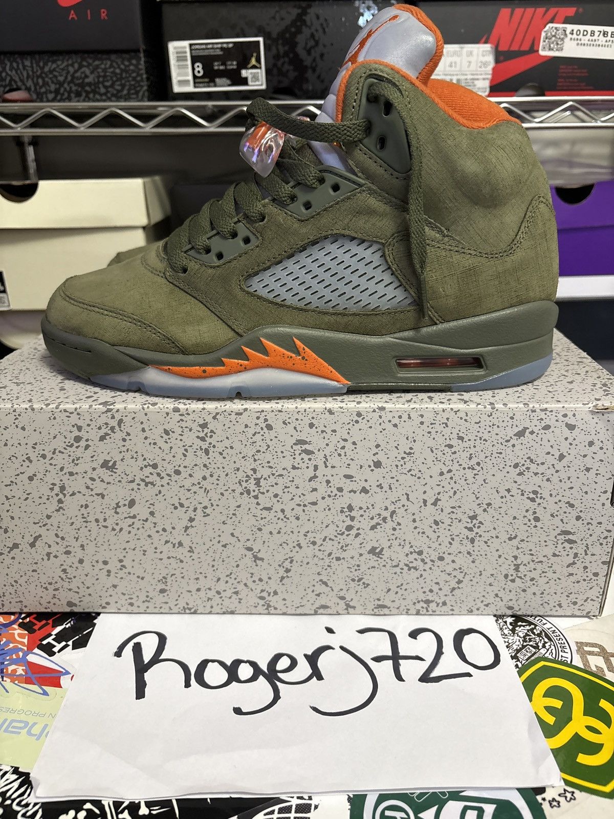 Jordan Brand Olive Air Jordan 5 Size US 8 / EU 41 - 1 Thumbnail