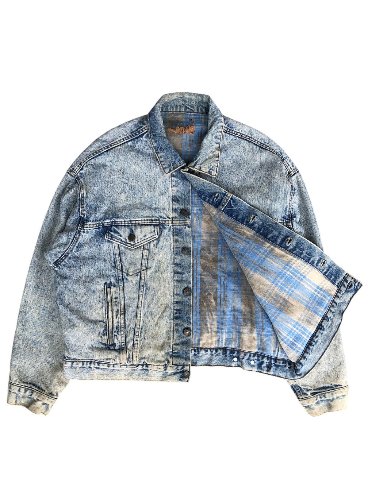 Levi's Vintage 80s Levis 70417 Blanked Lined Baggy Distressed Size US XL / EU 56 / 4 - 2 Thumbnail