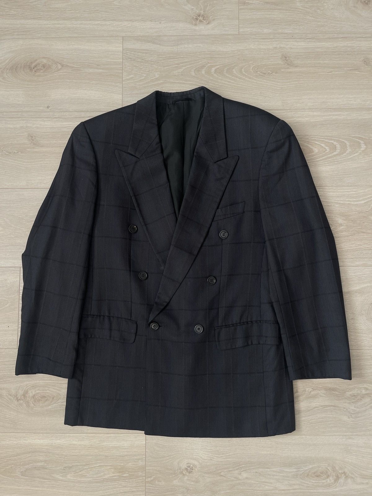 Cerruti 1881 Vintage double-breasted blazer jacket cerruti 1881 black Size 40R - 9 Thumbnail