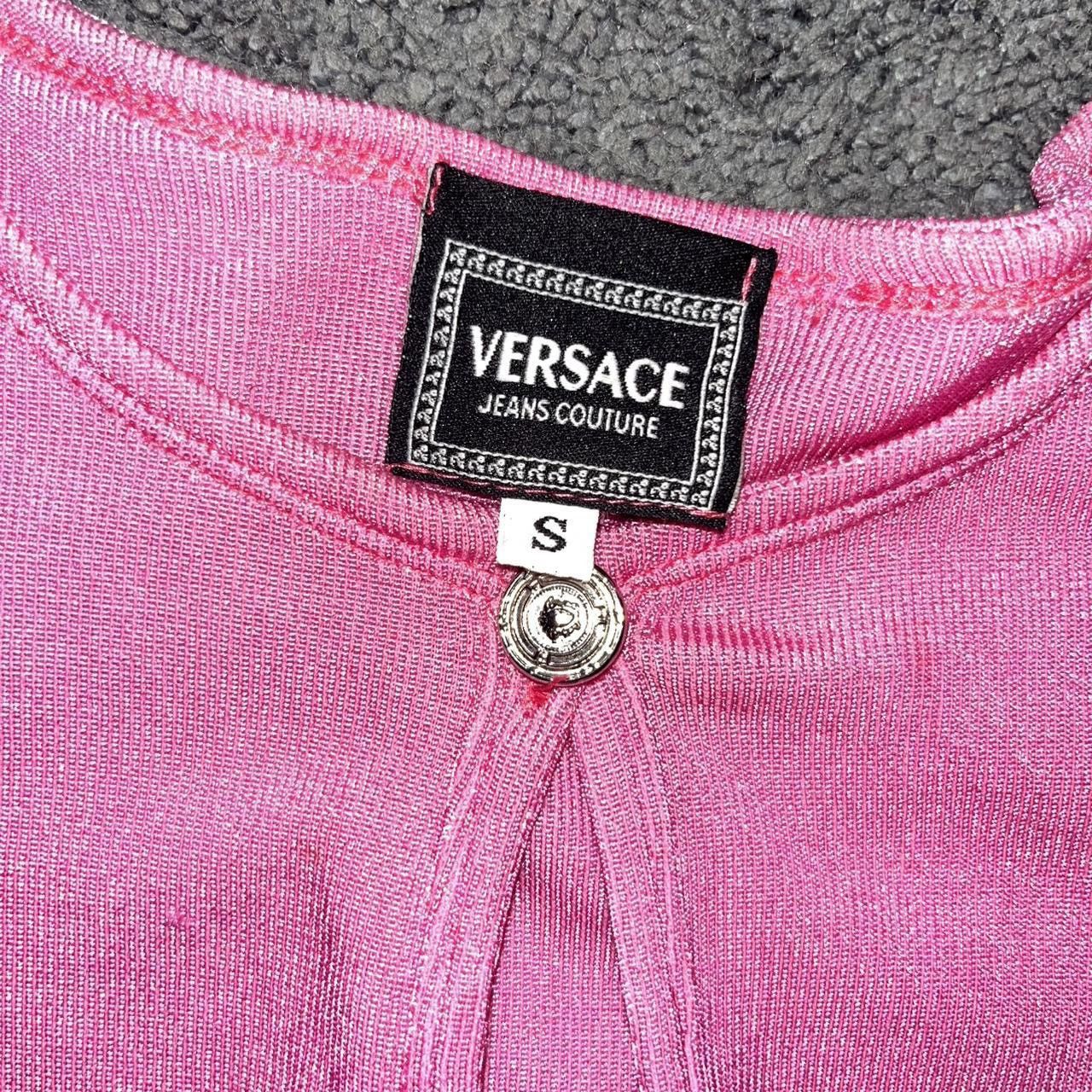 Versace Pink Versace Jeans Couture Pink Bodysuit Size S / US 4 / IT 40 - 3 Thumbnail