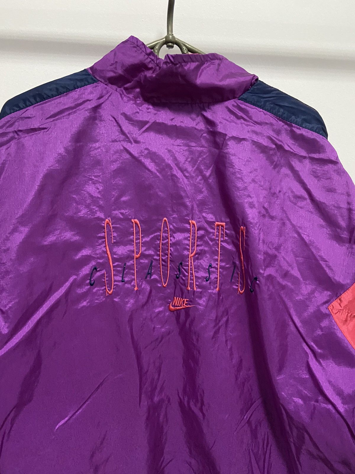 Nike × Vintage Nike nylon Suit Vintage 90s Big Logo Pants Sweatshirt Size US XL / EU 56 / 4 - 6 Thumbnail