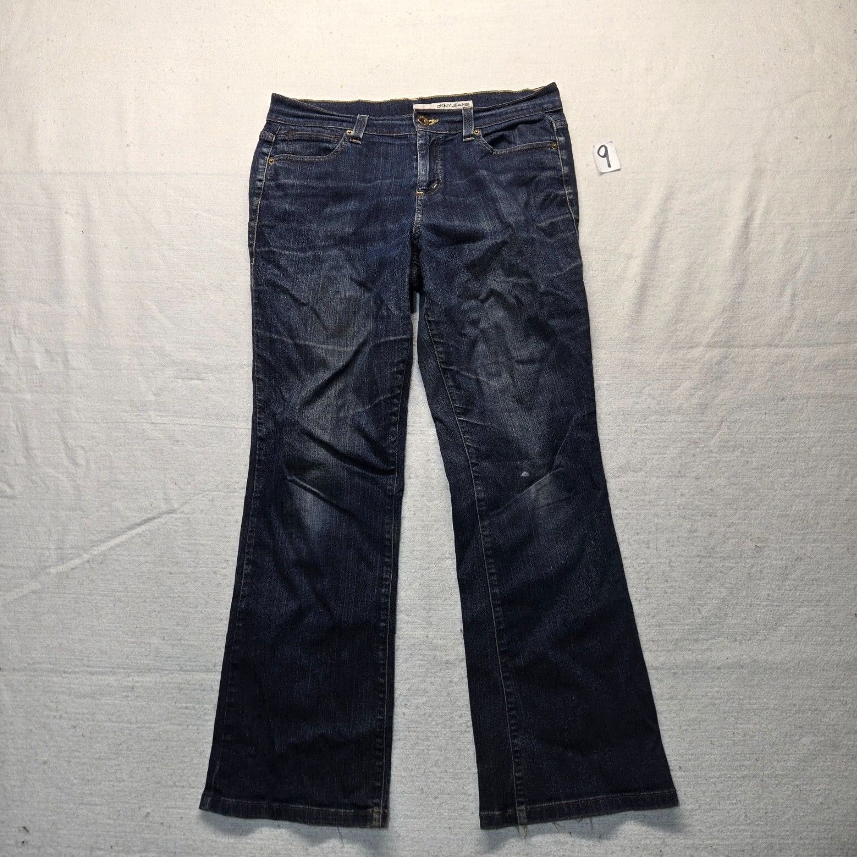 DKNY DKNY Soho Jeans Bootcut Mid Rise Denim Pants Women 14R Blue Cotton Blend Regular Stretch Pockets Zipper Button Denim Jeans Modern 90s? Wait. Size 36" / US 14 / IT 50 - 2 Thumbnail