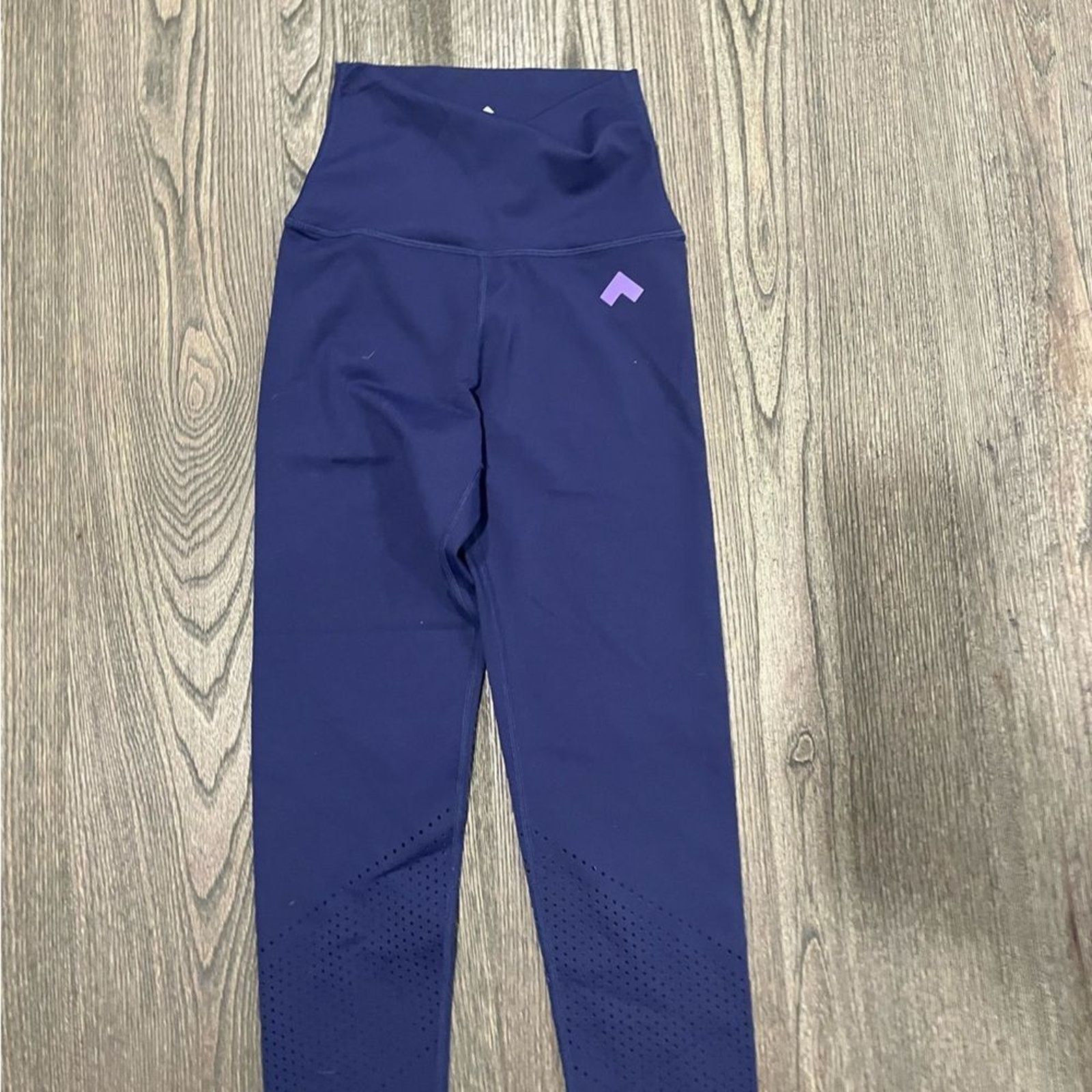 Vintage NWT Tonal Leggings High Waist Workout Pants Blue XS Size 24" / US 00 / IT 34 - 8 Thumbnail