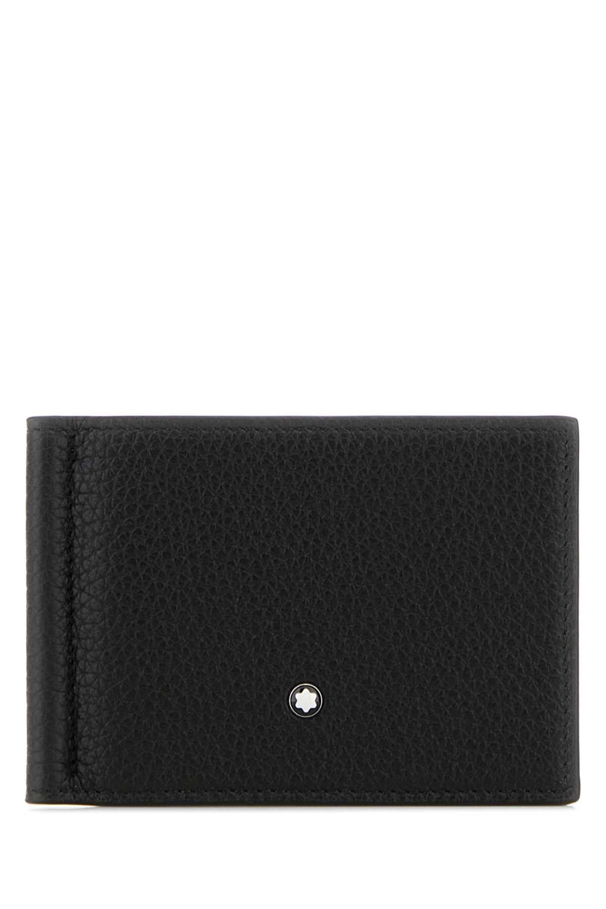 Montblanc Black Leather Card Holder Size ONE SIZE - 1 Thumbnail