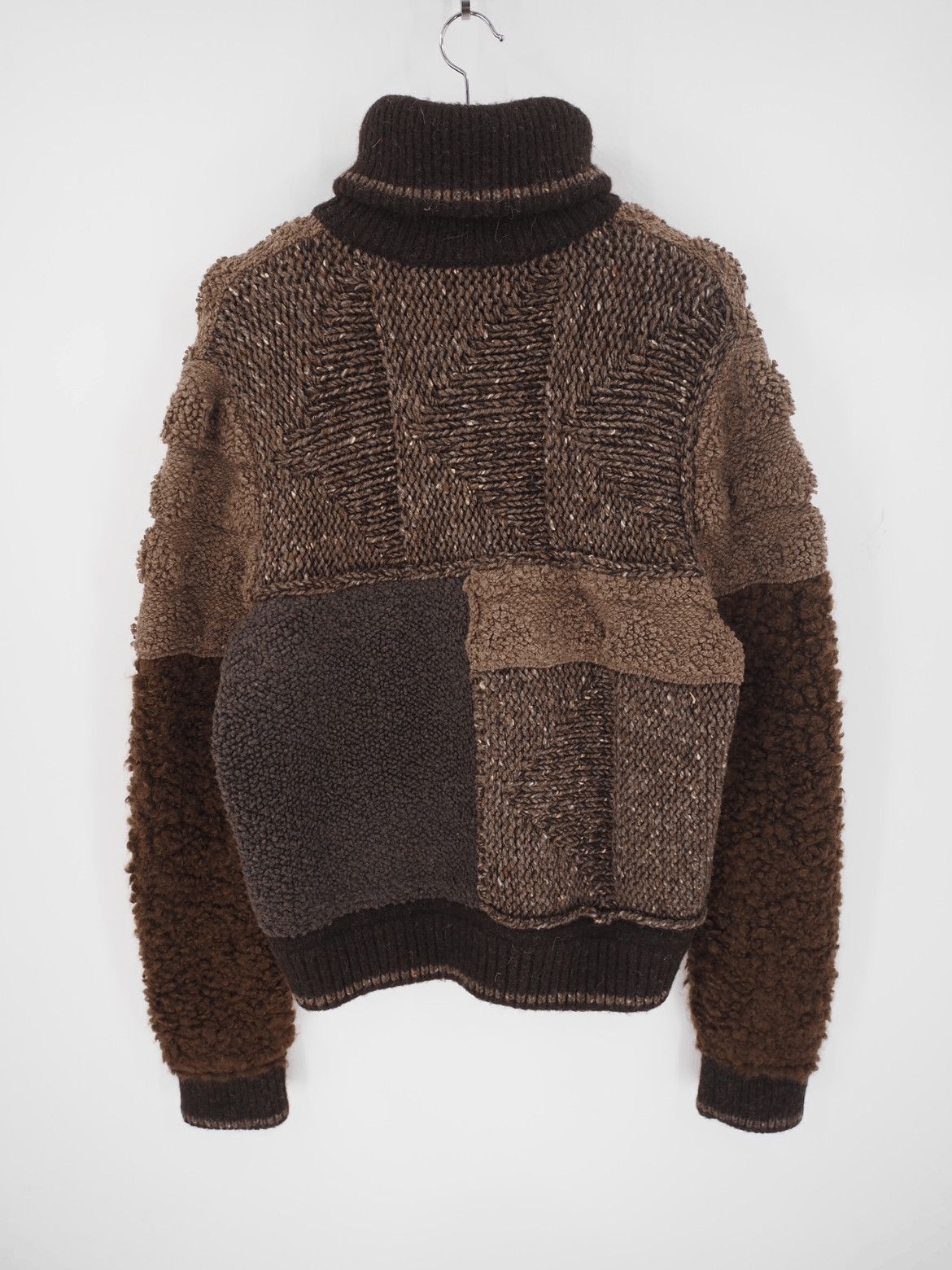 Bottega Veneta 22AW Neutral Patchwork Jacket
