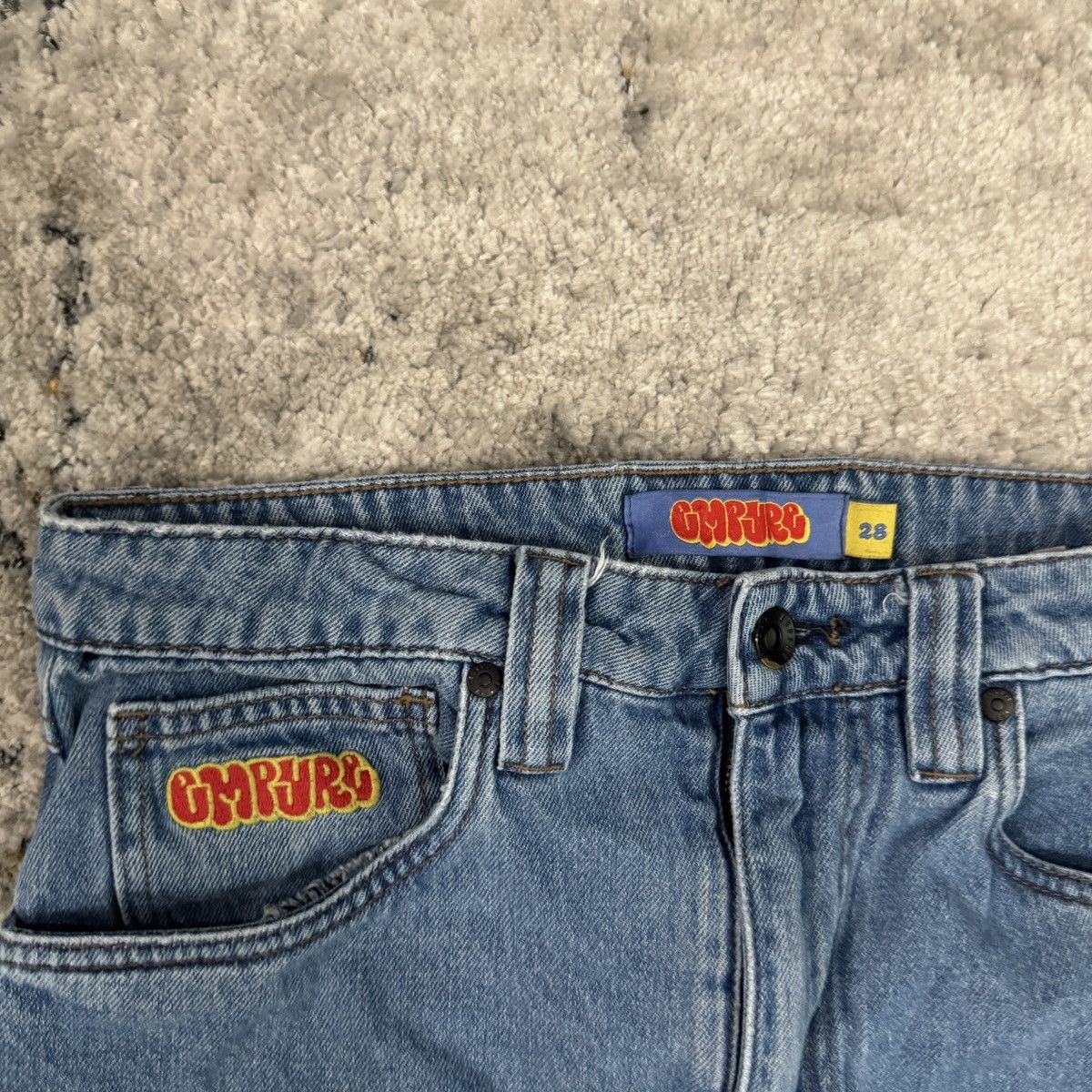 Empyre Empyre double knee wide leg light wash jeans Size US 28 / EU 44 - 5 Thumbnail
