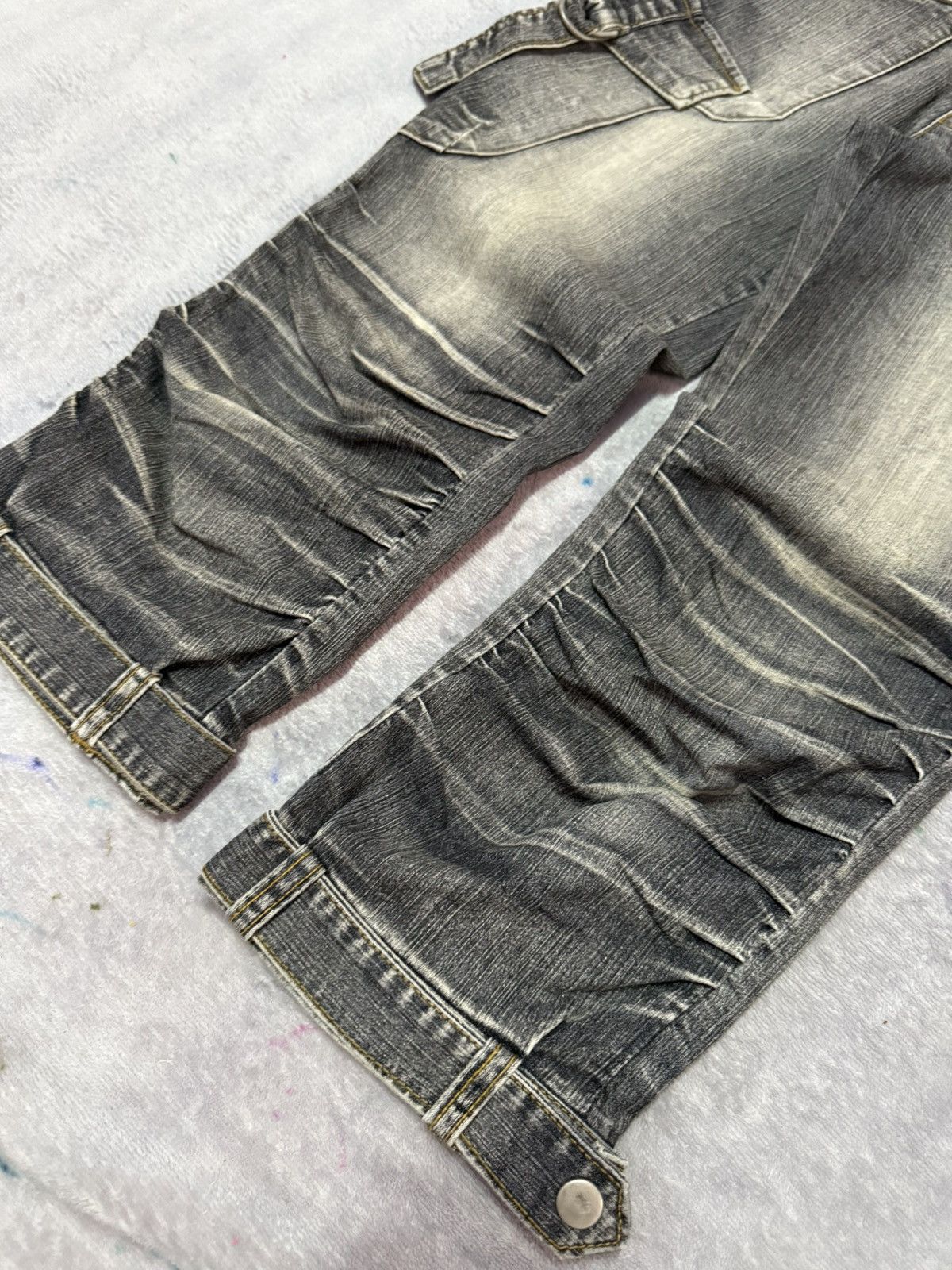 Hysteric Glamour × Japanese Brand Blue Jam Japan Bondage Claw Mark Jeans Short Size 27" / US 4 / IT 40 - 6 Thumbnail