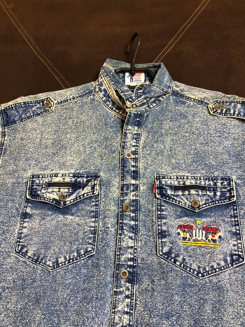 Levi's Vintage Levi's western wear double pocket denim shirt Size US XL / EU 56 / 4 - 4 Thumbnail
