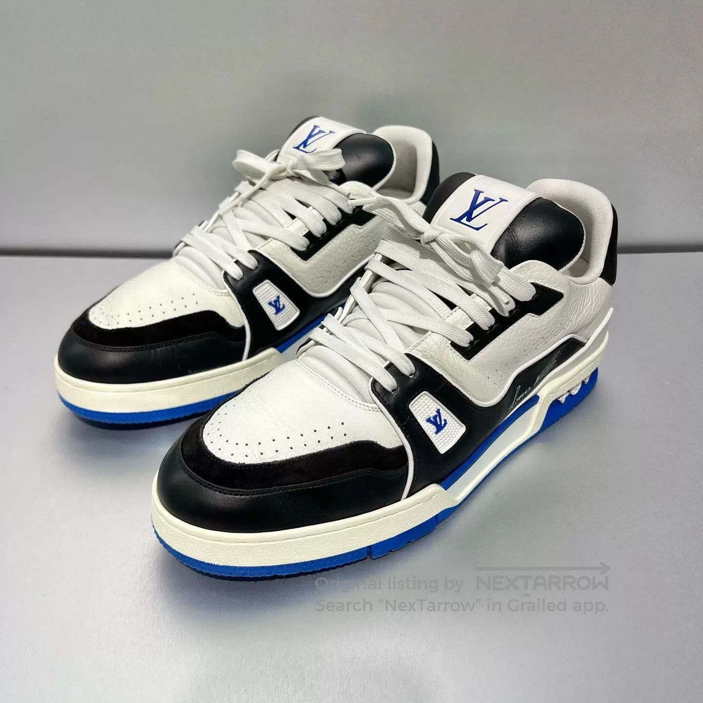 Louis Vuitton louis vuitton trainer sneakers in black and white. Size US 9 / EU 42 - 1 Thumbnail