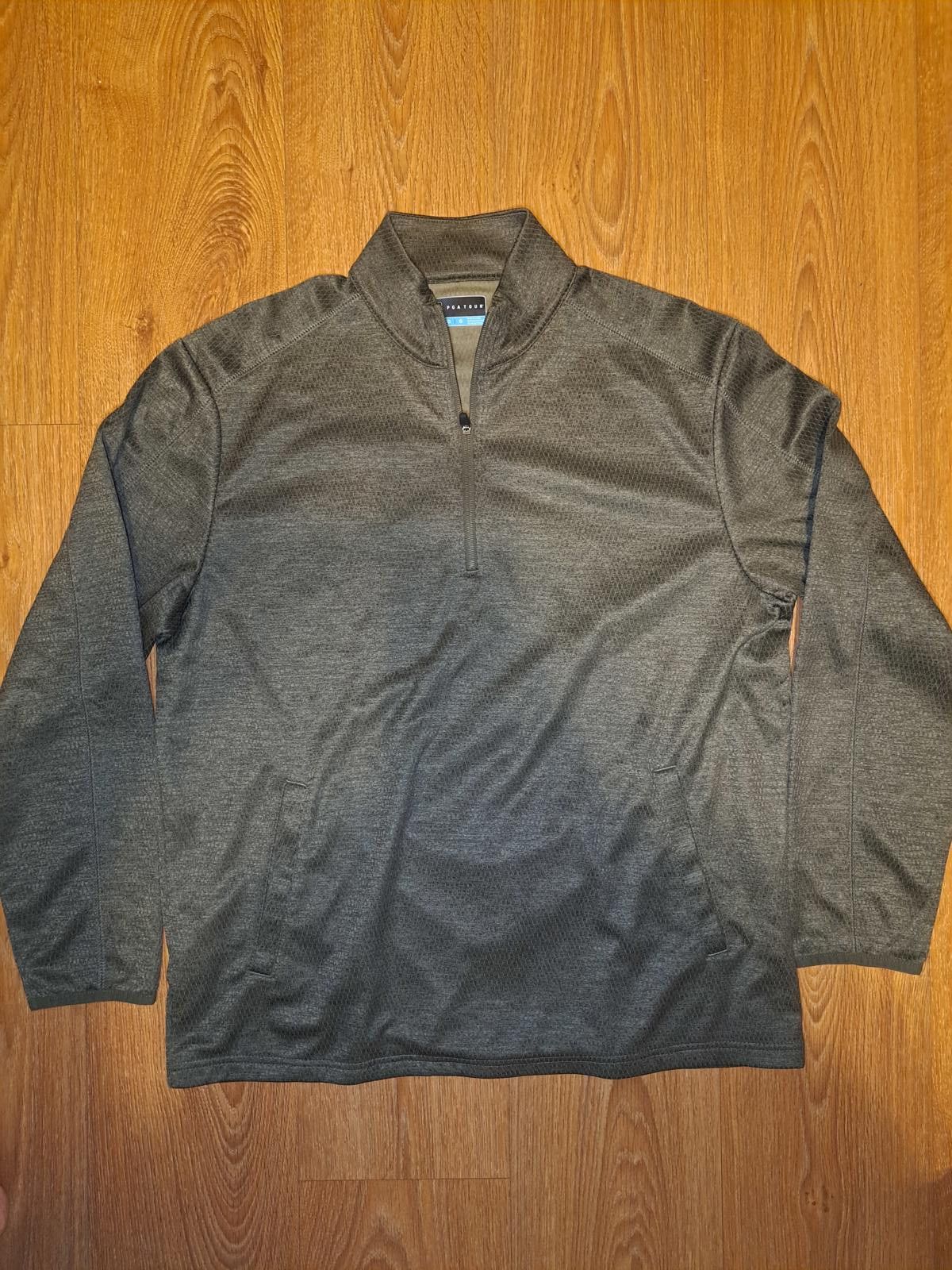 PGA Tour PGA Tour Golf Pullover Sweater Mens Large Green Quarter Zip Size US L / EU 52-54 / 3 - 1 Thumbnail