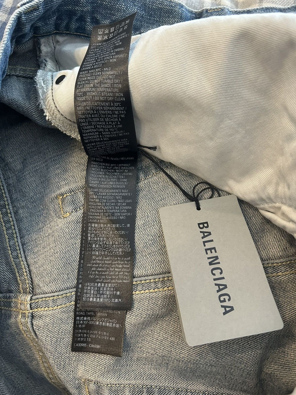 Balenciaga Balenciaga Blue Lost Tape Flared Denim Size US 32 / EU 48 - 6 Thumbnail