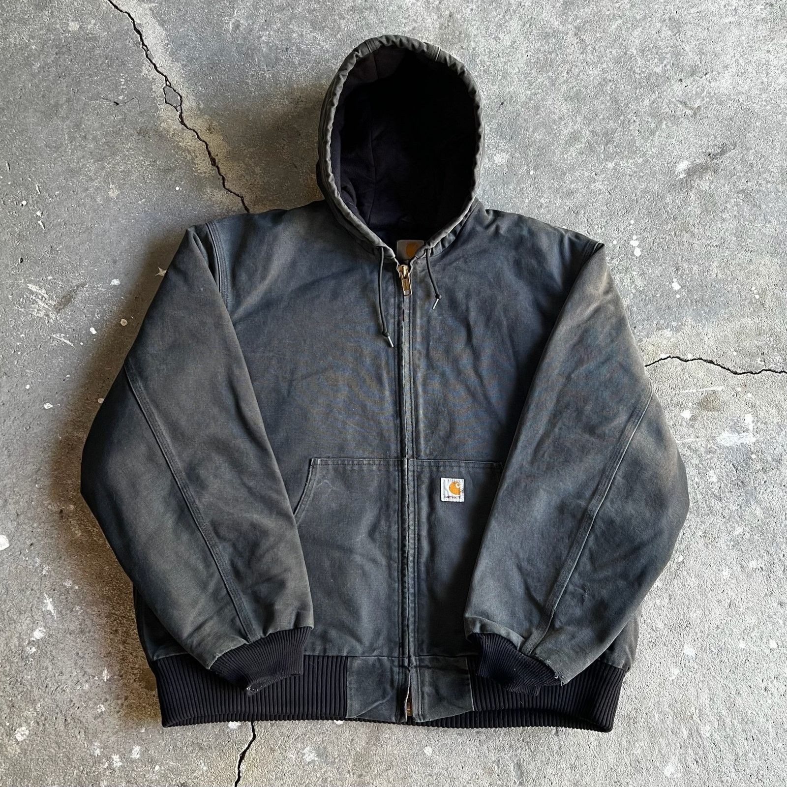 Carhartt × Vintage 90s Carhartt JB105 black detroit jacket sz XL