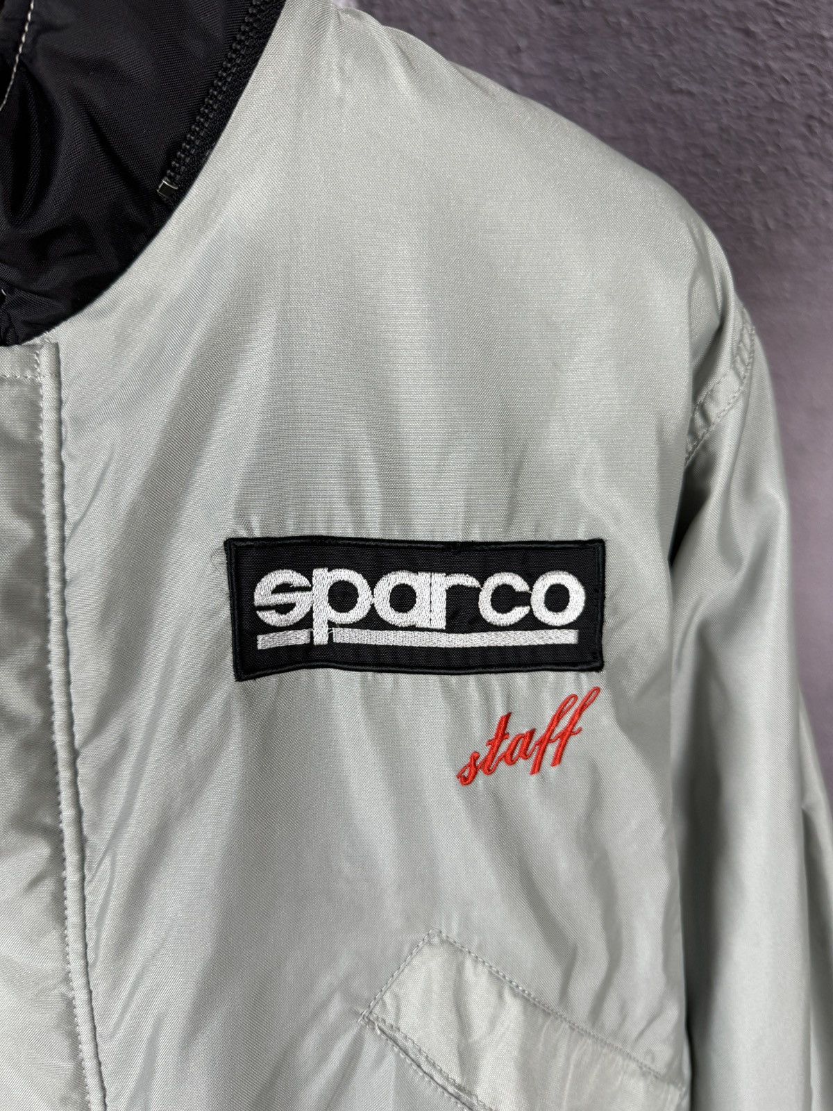 Vintage Sparco vintage racing France big logo nylon jacket grey S Size US S / EU 44-46 / 1 - 10 Thumbnail