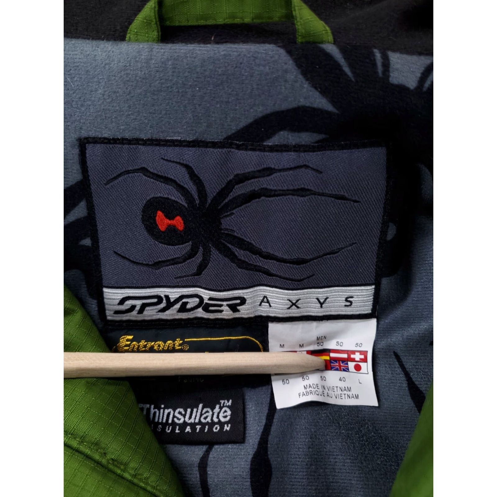 Spyder Spyder Jacket Mens M Dermizax Thinsulate Axys Entrant Ski Snowboard Green Parka Nylon Size US M / EU 48-50 / 2 - 7 Thumbnail