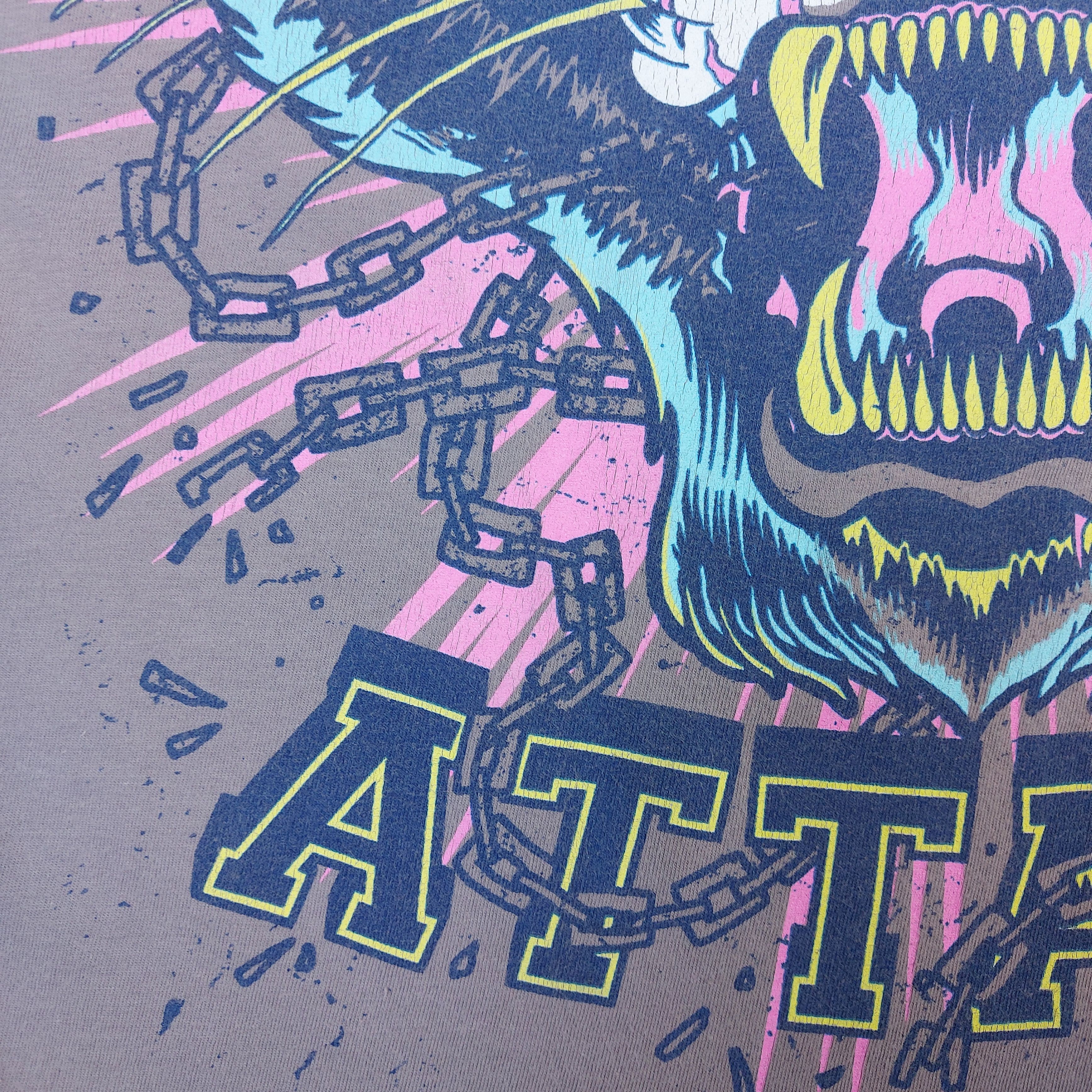 Band Tees Vintage Y2K Attack Attack! Band Crabcore MySpace Era TEE Size US S / EU 44-46 / 1 - 7 Thumbnail