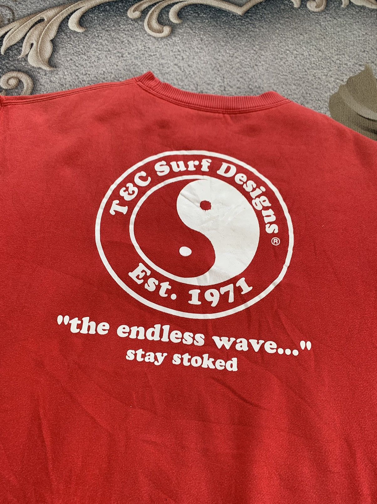 Vintage T&C SURF DESIGN HAWAII SWEATSHIRT Size US L / EU 52-54 / 3 - 9 Thumbnail