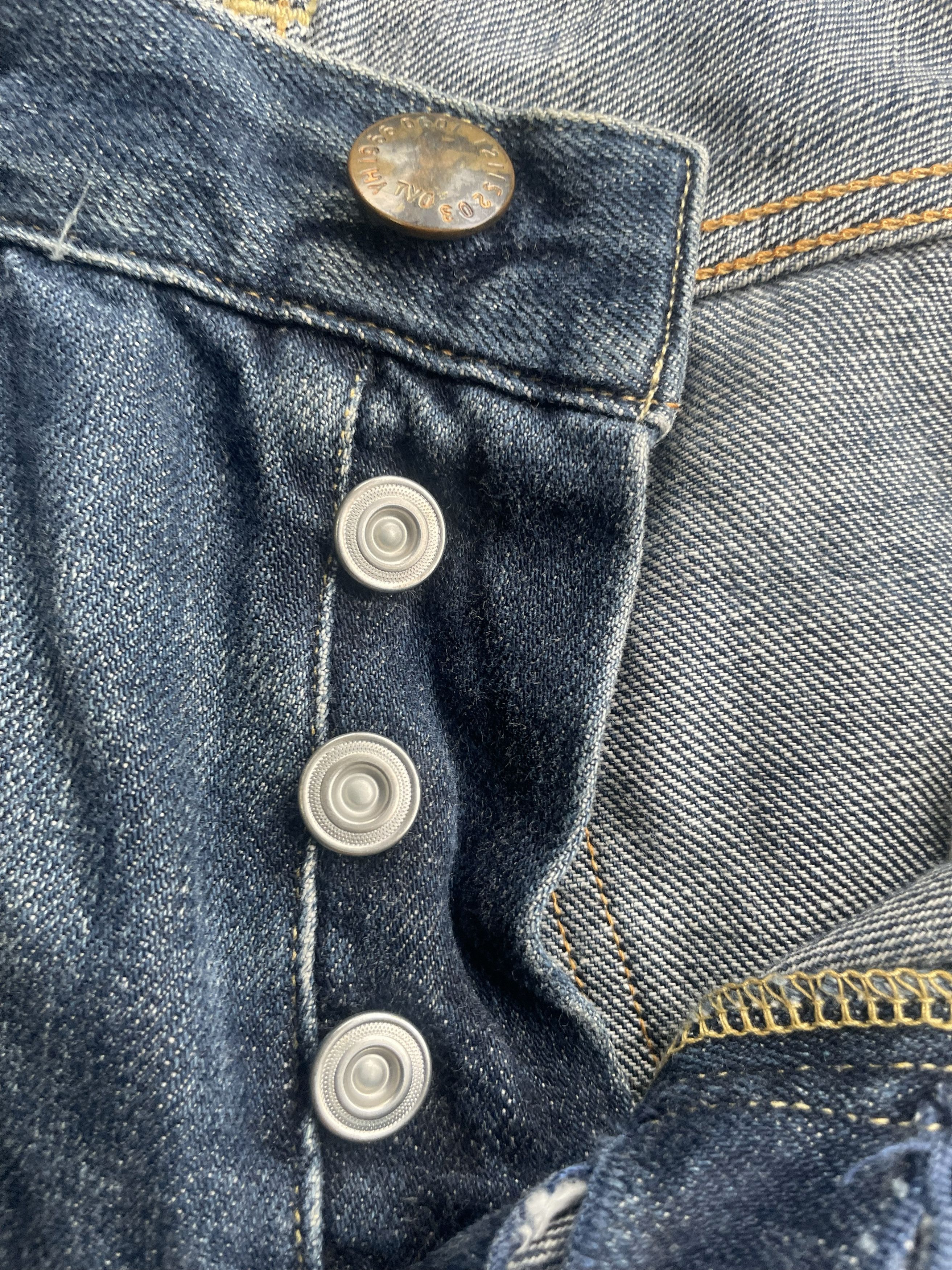 Japanese Brand Red Card Faded Wash Denim Size US 32 / EU 48 - 8 Thumbnail
