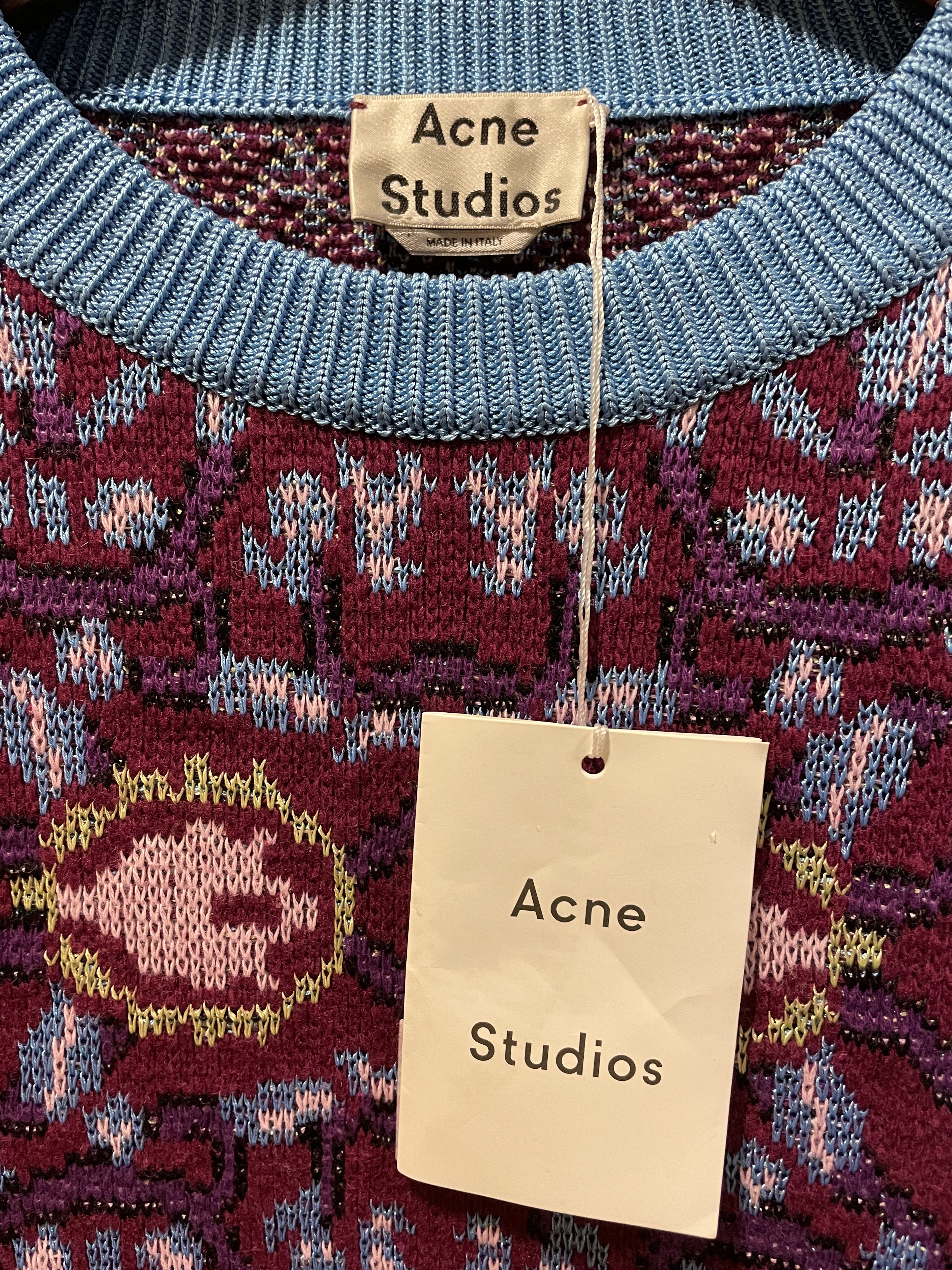 Acne Studios Jacquard Knit Sweater Size US L / EU 52-54 / 3 - 3 Thumbnail