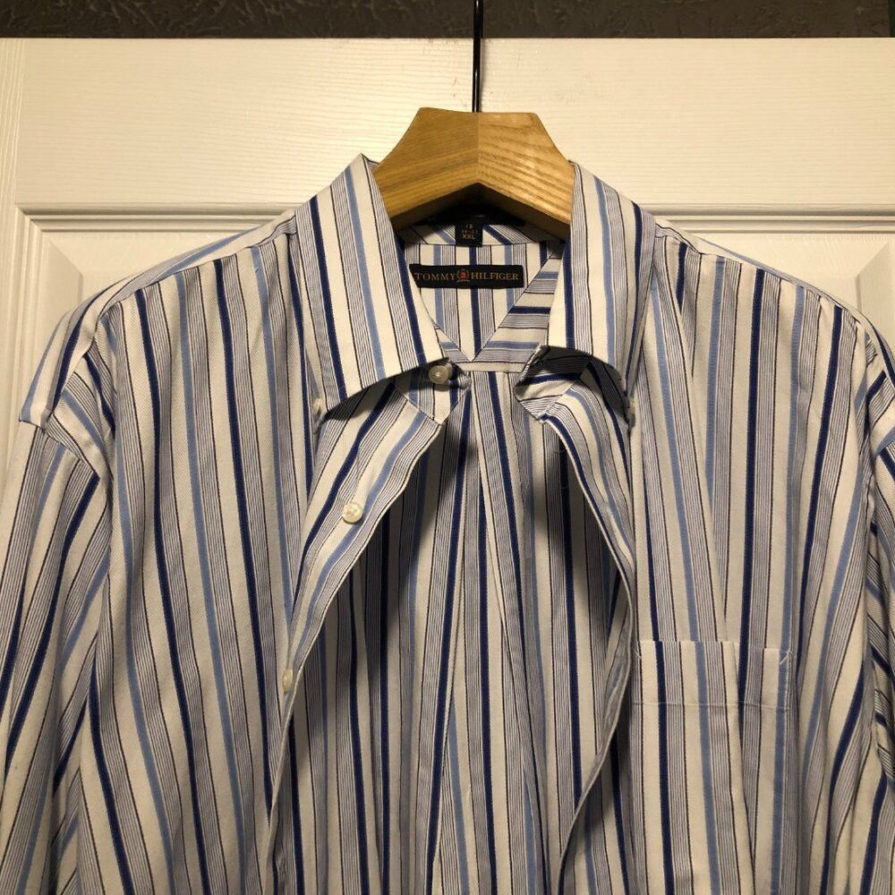 Tommy Hilfiger TOMMY HILFIGER MEN'S COTTON CASUAL SHIRT XXL (18/36-37) Size US XXL / EU 58 / 5 - 4 Thumbnail