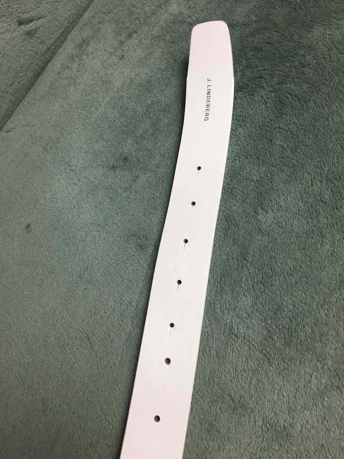 J.Lindeberg J. Lindeberg Leather White Logo Buckle Belt Size 40" 110 cm Size 40 - 9 Thumbnail