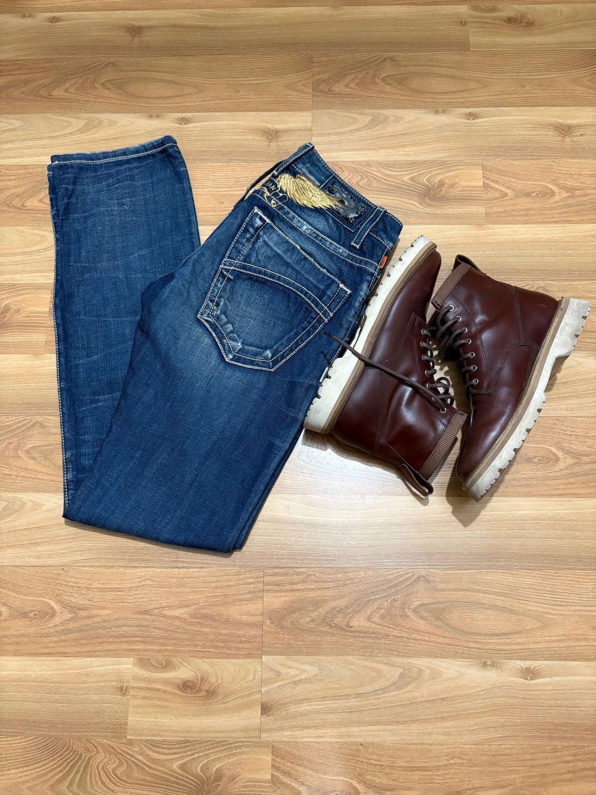 Robins Jeans Robin’s Jean x Golden Wings x Vintage Denim Size US 29 - 4 Thumbnail