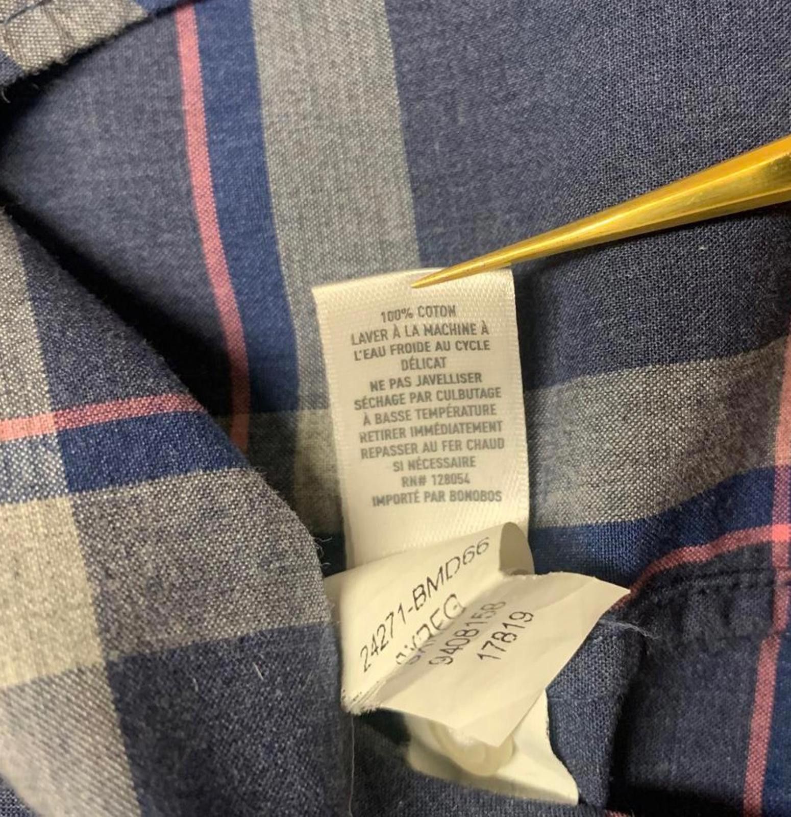 Bonobos Bonobos Men's Size Small Blue Tailored Fit Plaid Shirt Size US S / EU 44-46 / 1 - 12 Thumbnail