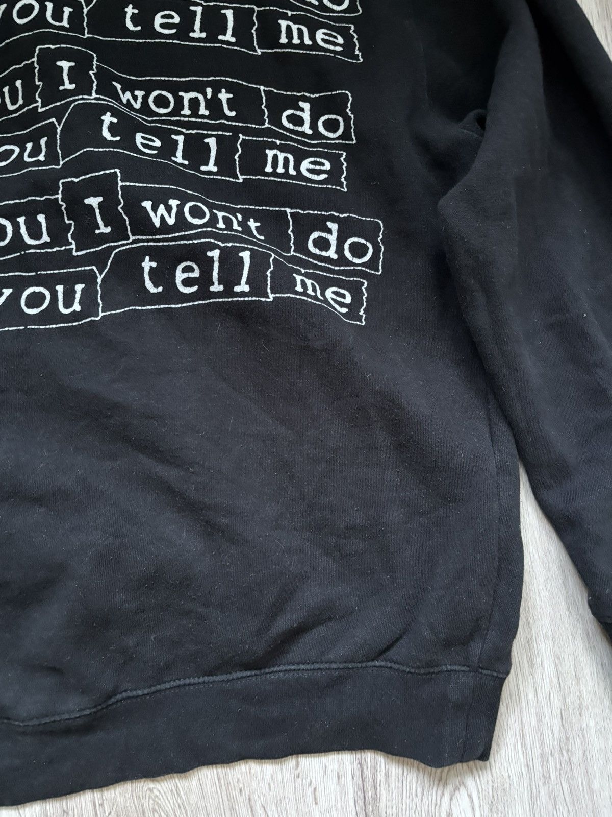Pleasures Pleasures "Fuck You I Wont Do What You Tell Me" Black Hoodie Size US M / EU 48-50 / 2 - 23 Thumbnail