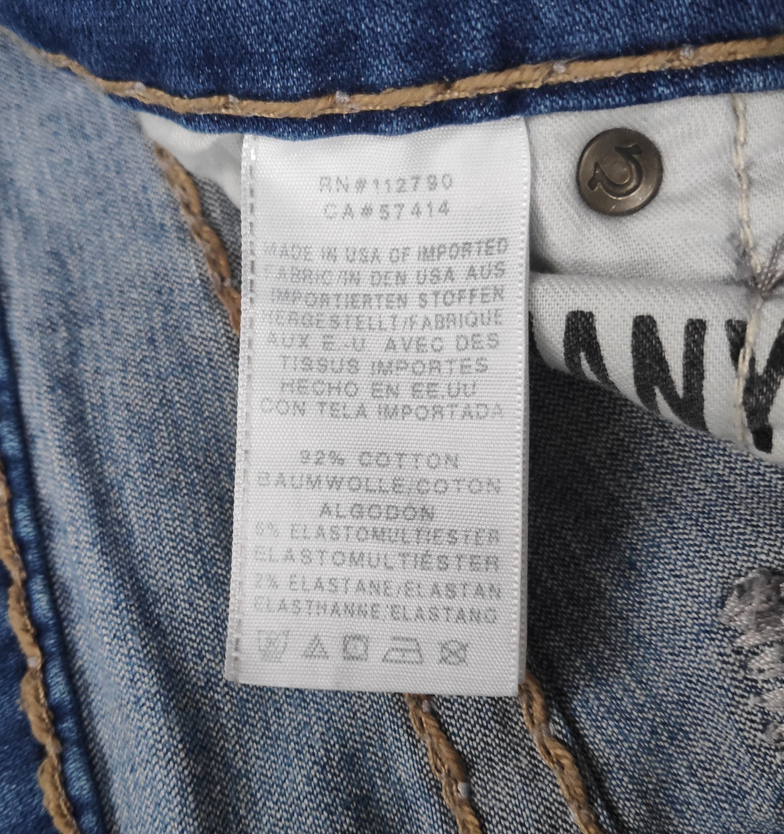 True Religion True Religion Rocco Relaxed Skinny Denim Jeans made in USA Size US 31 - 12 Thumbnail