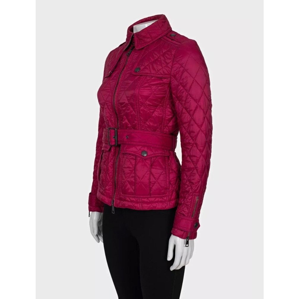 Burberry Burberry Brit Pink Fitted Jacket - Size XS Size XS / US 0-2 / IT 36-38 - 2 Thumbnail