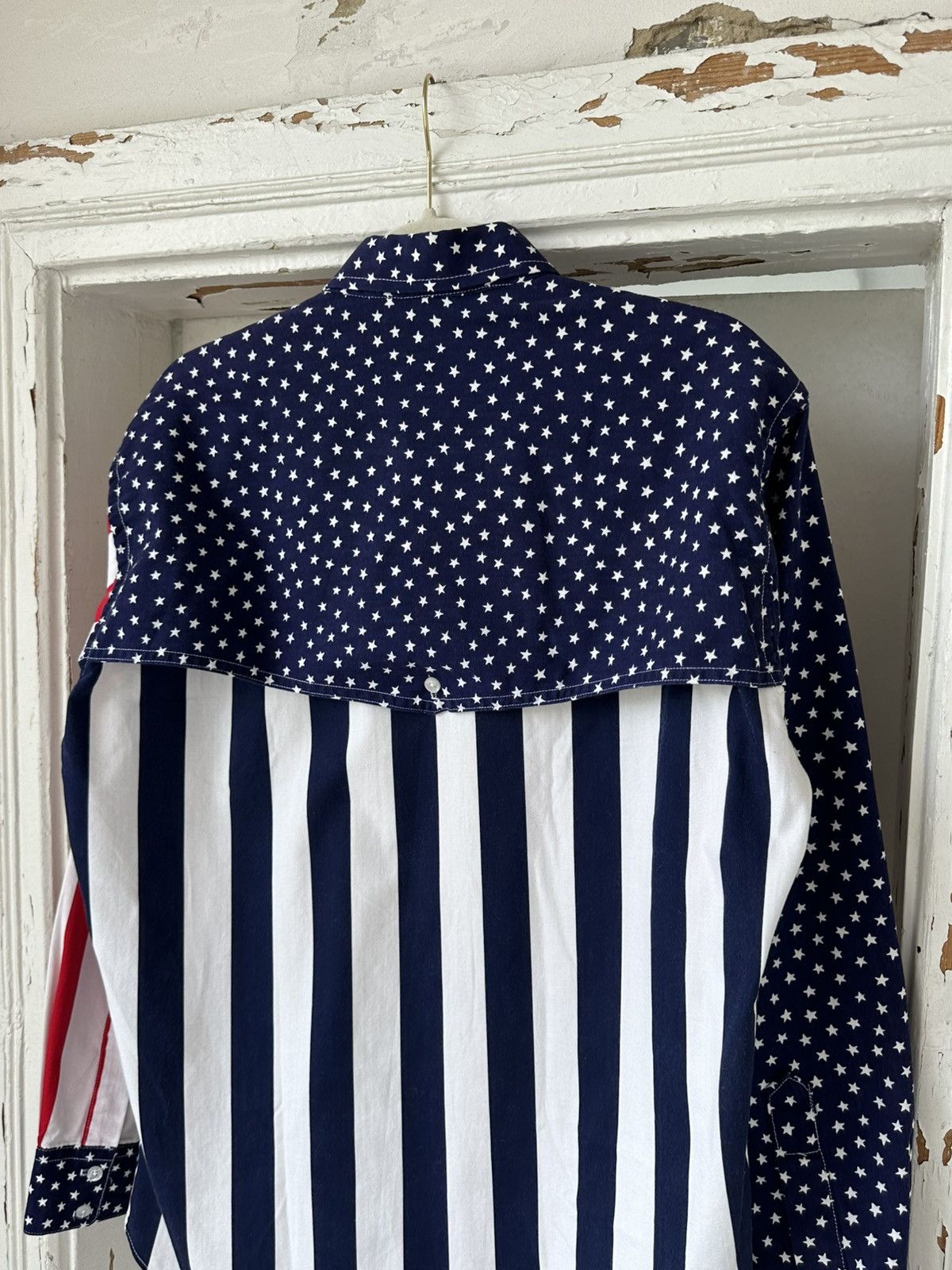 Ruddock Shirts × Vintage Vintage Ruddock Bros US Flag Shirt Size US M / EU 48-50 / 2 - 8 Thumbnail