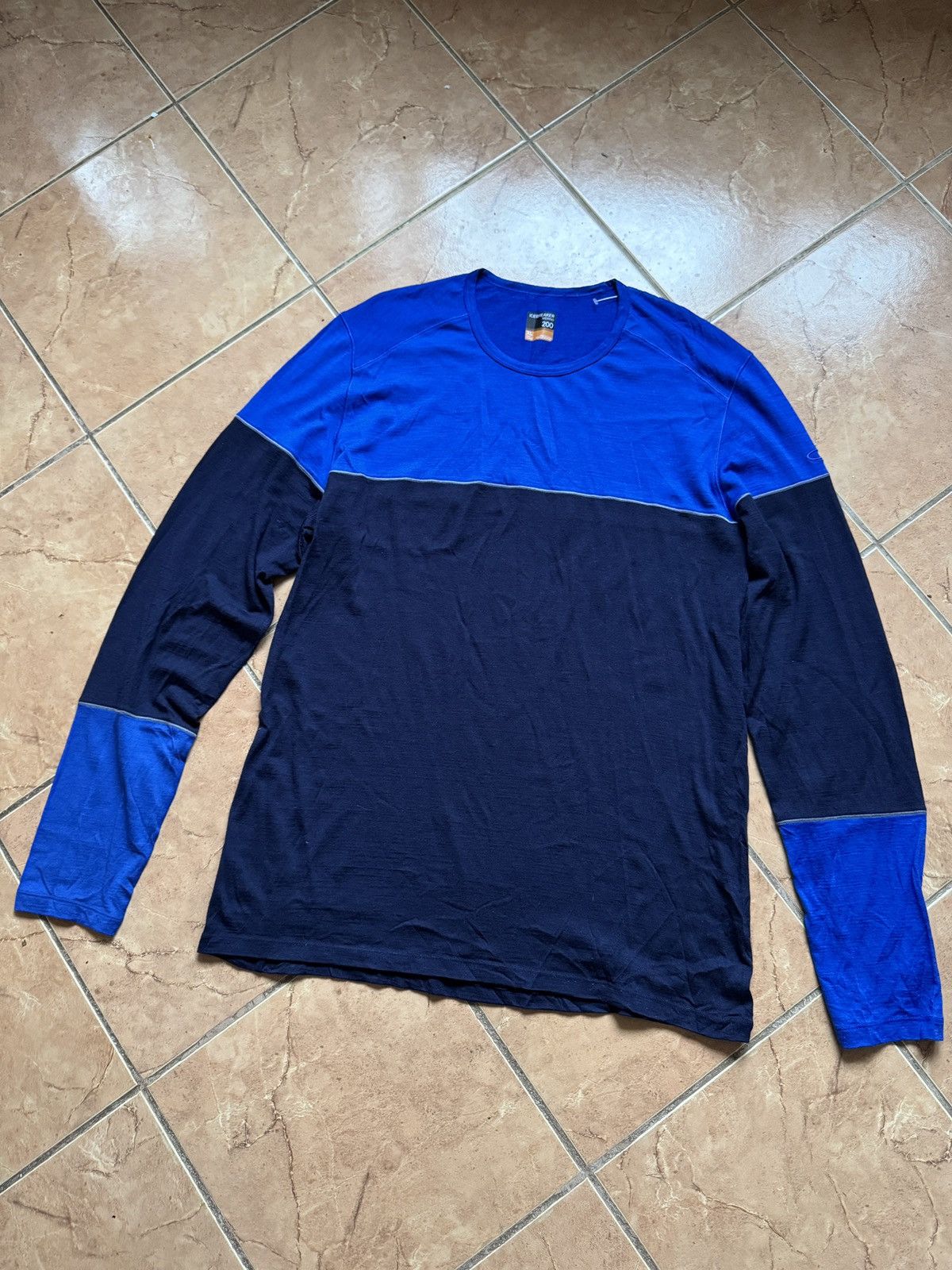 Icebreaker Icebreaker Merino 200 Blue Double Color Hiking LS tee shirt Size US XL / EU 56 / 4 - 4 Thumbnail