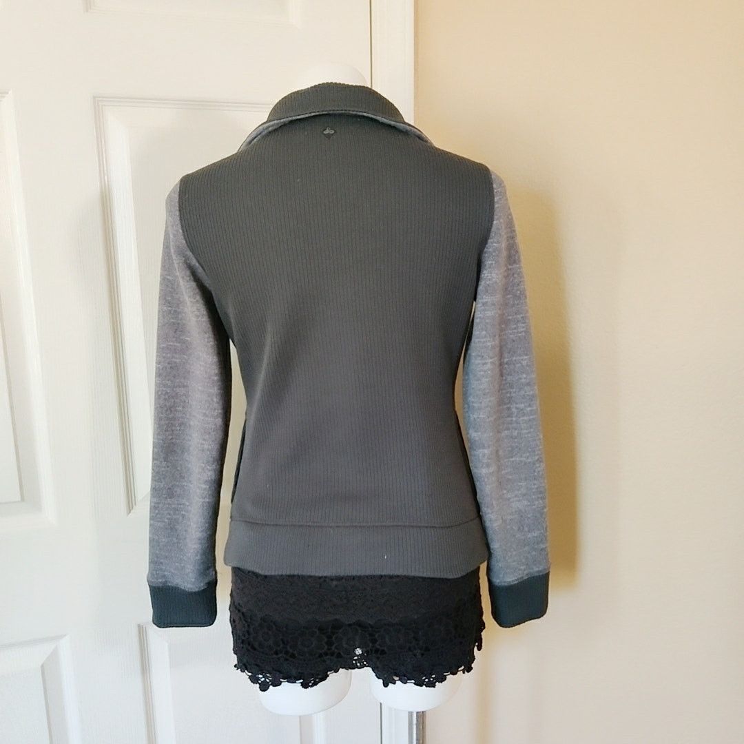Prana Tobi ribbed fleece jacket gray sz M Size M / US 6-8 / IT 42-44 - 4 Thumbnail
