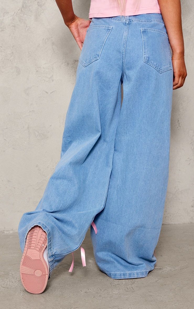 Other Bow high waist wide leg jeans Size 27" / US 4 / IT 40 - 5 Thumbnail