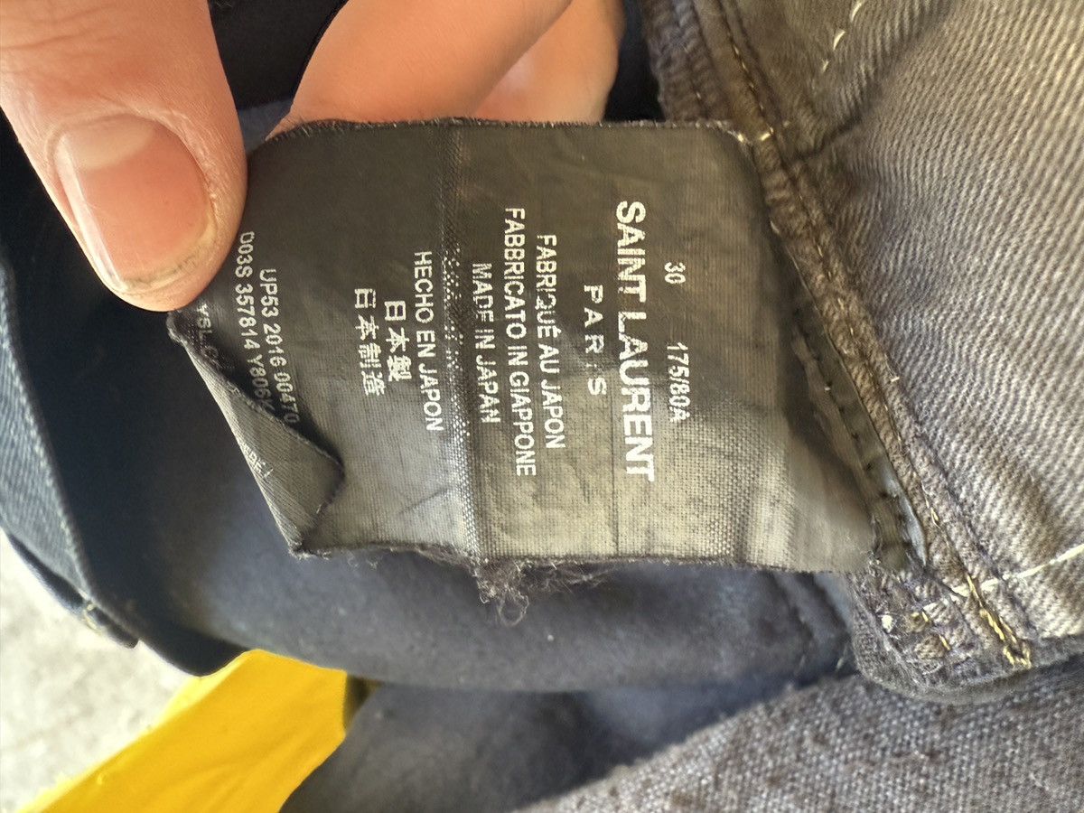 Saint Laurent Paris Saint Laurent Paris F/W16 Oil Spill D02 Denim Hedi Slimane Size US 30 / EU 46 - 4 Thumbnail