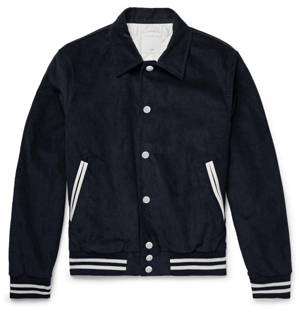 Sandro SANDRO ATHLETIC CORDUROY VARSITY BOMBER JACKET M AMERICANA Size US M / EU 48-50 / 2 - 1 Thumbnail