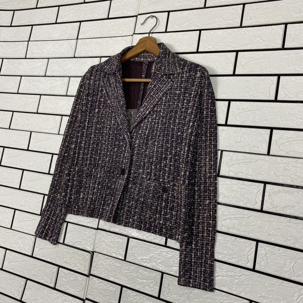 Issey Miyake 🔥BUTTON UPS PLEATED JACKET PLEATS PLEASE ISSEY MIYAKE Size M / US 6-8 / IT 42-44 - 9 Thumbnail