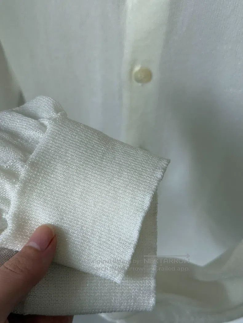 Comme des Garcons Comme Des Garcons Ivory Knit Cardigan Size S / US 4 / IT 40 - 2 Thumbnail