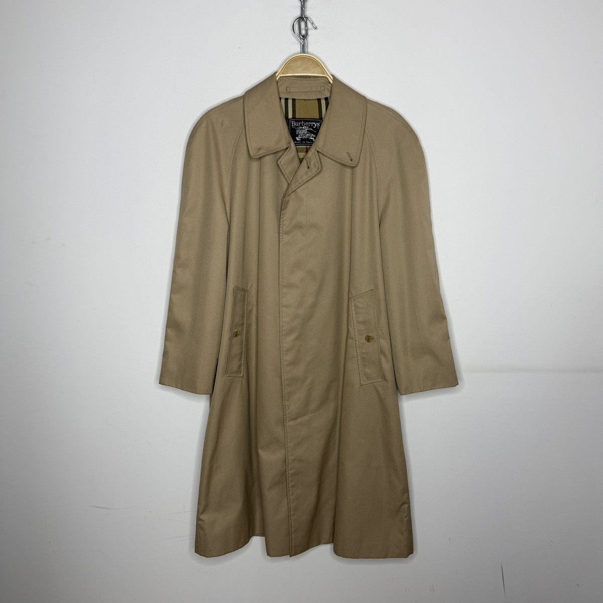 Burberry Vintage Burberry Trench Coat 90s Nova Check Beige Size US M / EU 48-50 / 2 - 1 Thumbnail